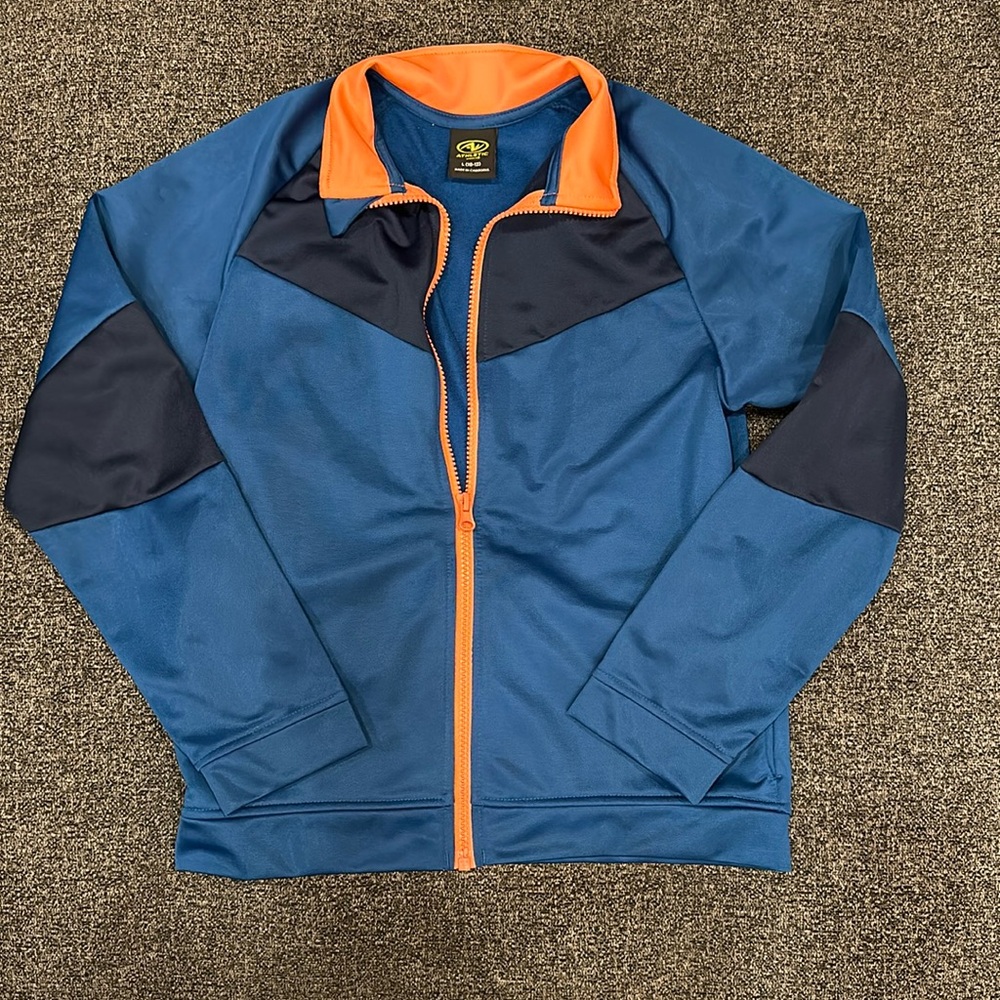 Kids Russell zip up hooded sweatshirt